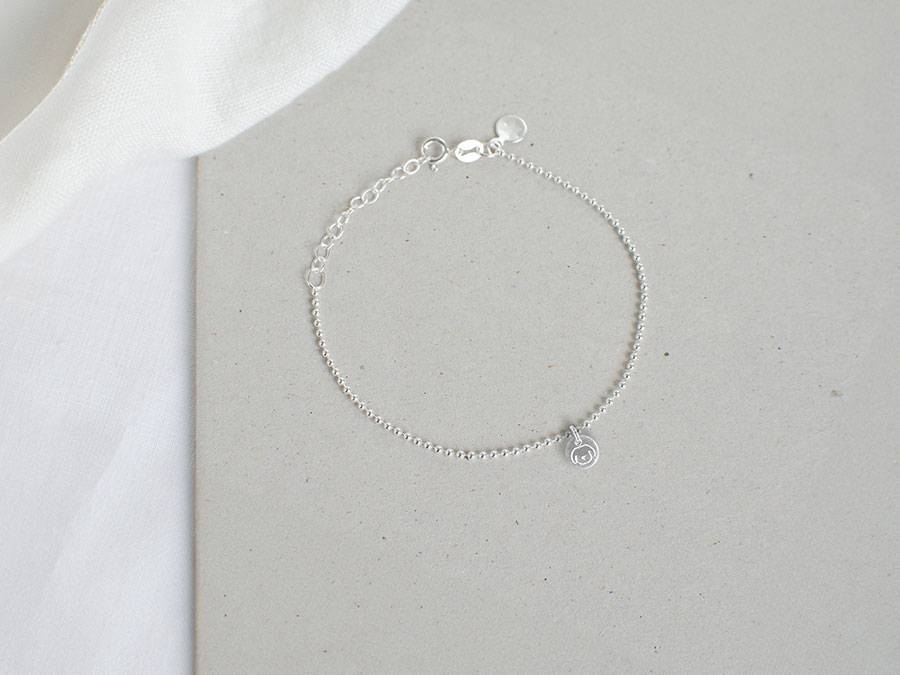Renna Deluxe Kugel Armband mit HUND Anhänger Silber Hotsell