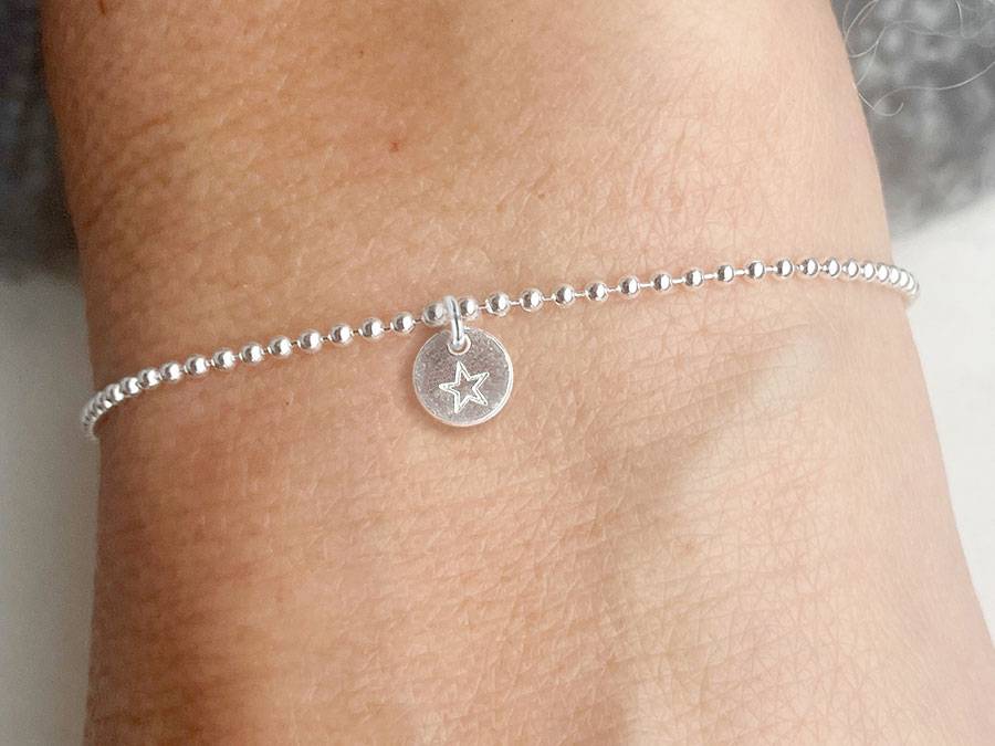 Renna Deluxe Kugel Armband mit STERN Anhänger Silber