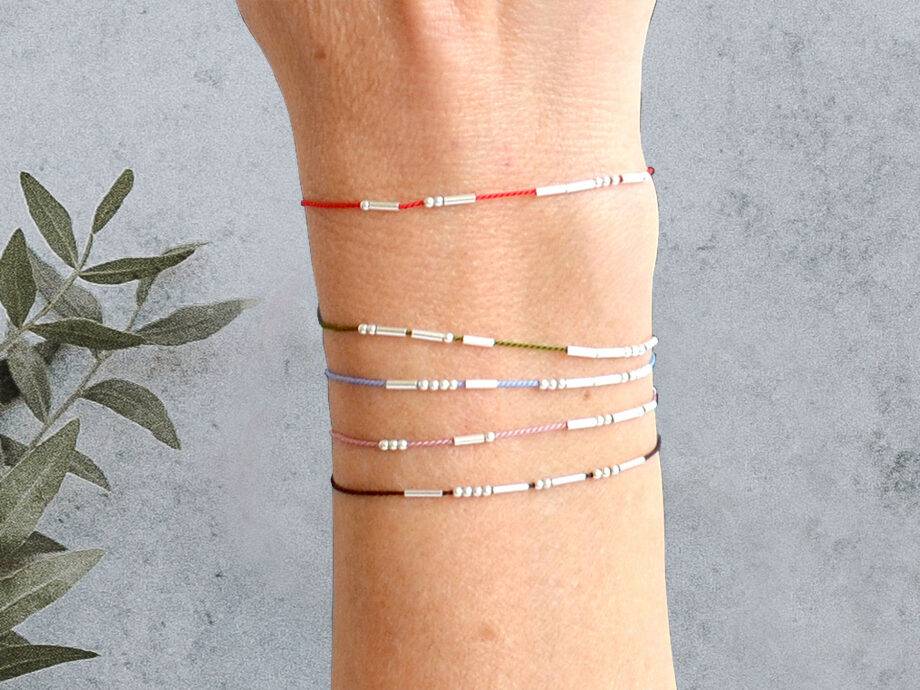 Renna Deluxe MORSE CODE Armband in 925er SILBER Hotsell