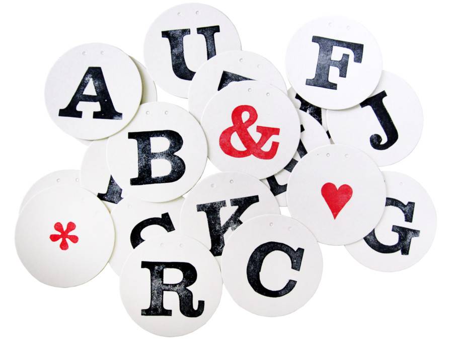 Renna Deluxe Buchstabe für individuelle Girlande