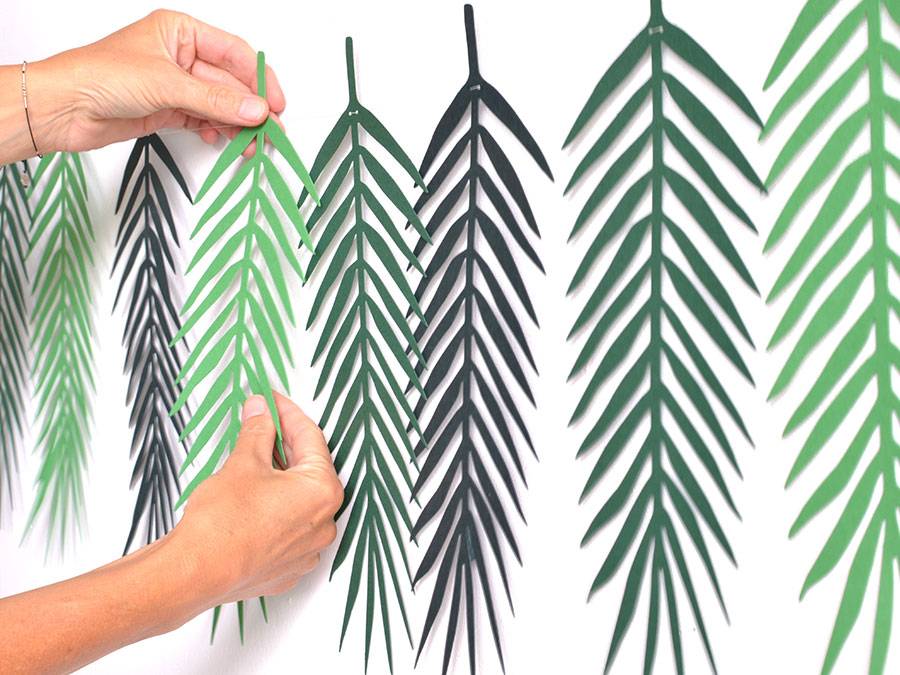Renna Deluxe Palmen Girlande mit Palmenblättern Wanddekoration Hotsell