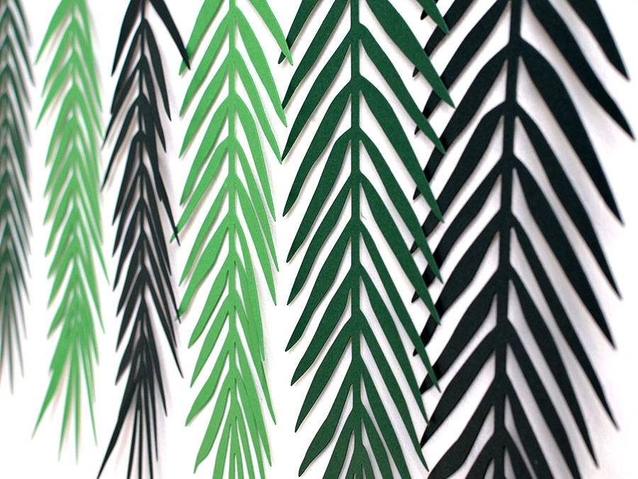Renna Deluxe Palmen Girlande mit Palmenblättern Wanddekoration Hotsell