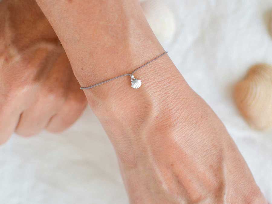 Renna Deluxe MUSCHEL Armband Silber im Angebot