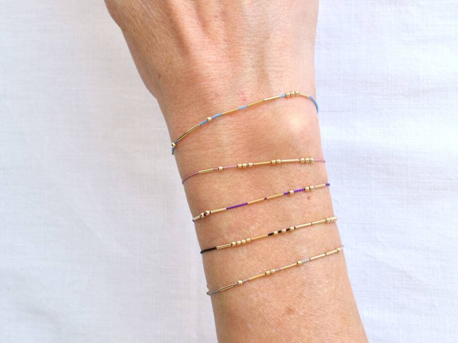 Renna Deluxe MORSE CODE Armband in gold Outlet