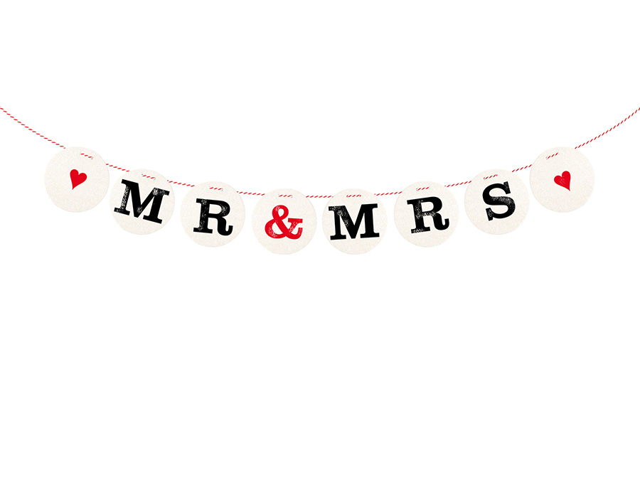 Renna Deluxe MR & MRS Girlande zur Hochzeit Online