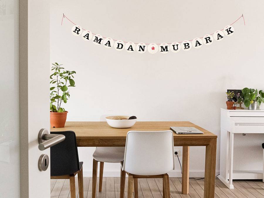 Renna Deluxe RAMADAN MUBARAK Girlande Outlet