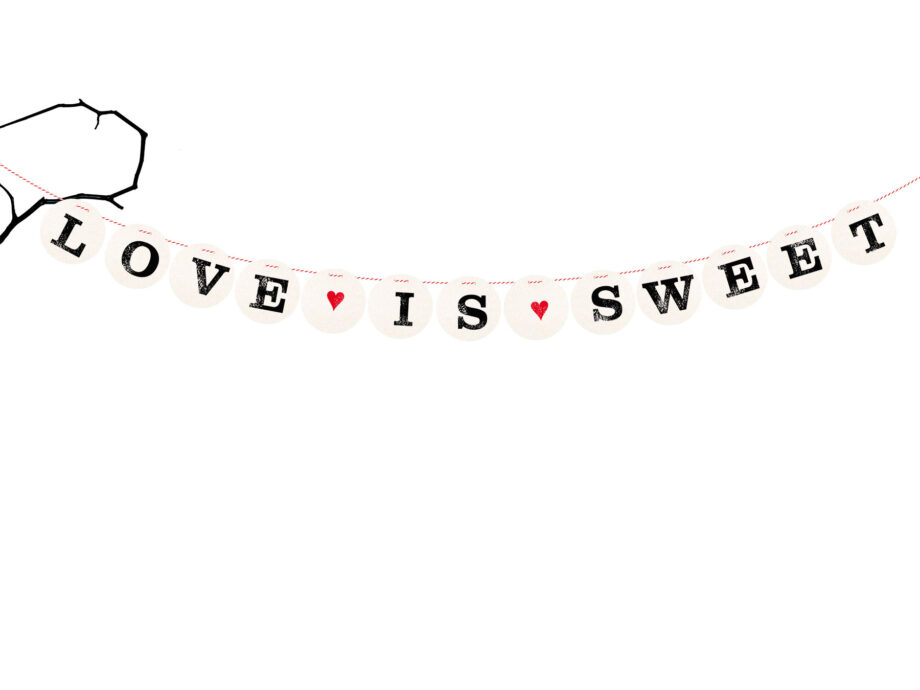 Renna Deluxe LOVE IS SWEET Girlande Schlussverkauf