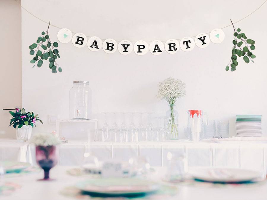 Renna Deluxe BABYPARTY Girlande Schlussverkauf