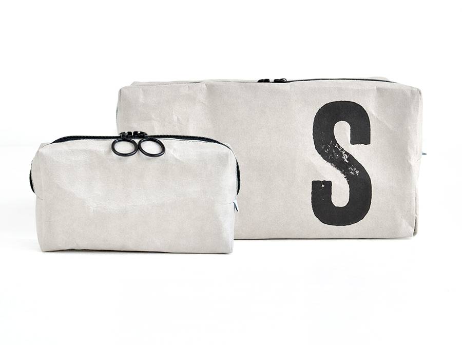 Renna Deluxe Kosmetiktasche mit Monogramm grau Günstiger Verkauf