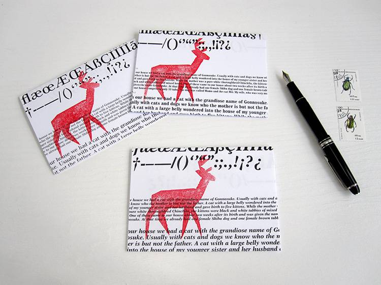 Renna Deluxe Klappkarte mit Hirsch Online