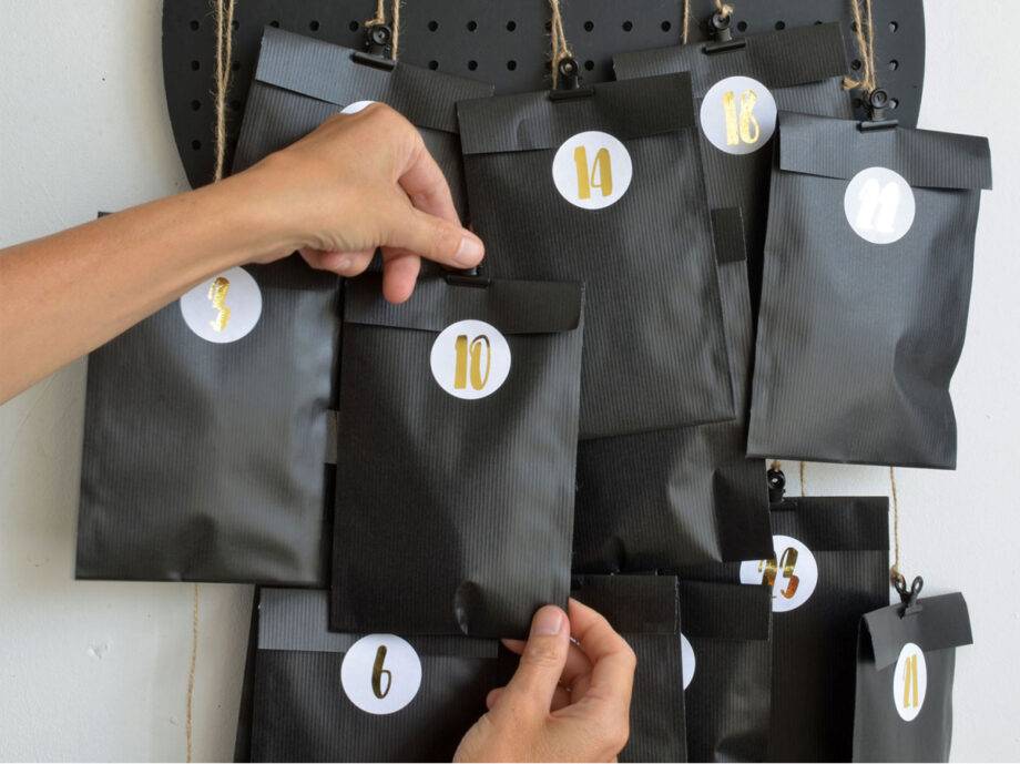 Renna Deluxe ADVENTSKALENDER Zahlen in GOLD Outlet