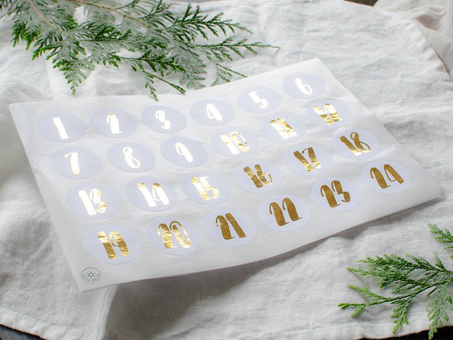 Renna Deluxe ADVENTSKALENDER Zahlen in GOLD Outlet