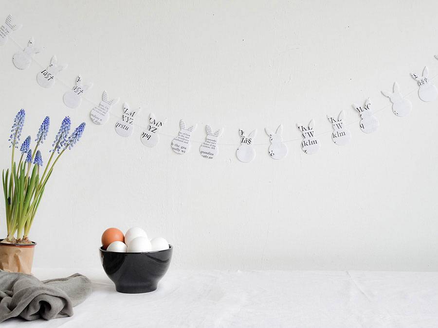 Renna Deluxe Anhänger Osterhase in Schwarz-Weiß Meist gekauft