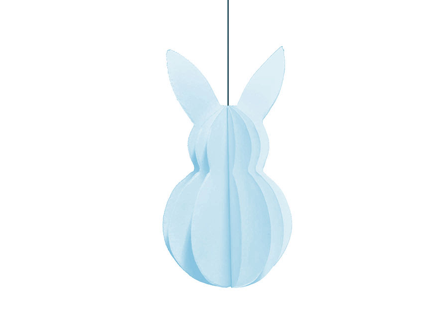 Renna Deluxe Hellblau Osterhase Anhänger