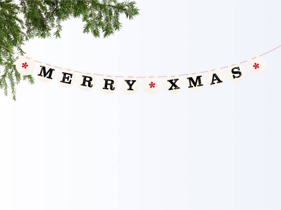 Renna Deluxe MERRY XMAS Girlande