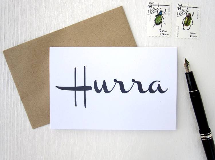Renna Deluxe HURRA // Klappkarte Outlet