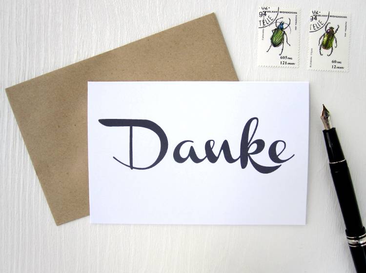 Renna Deluxe Danke // Klappkarte Schlussverkauf