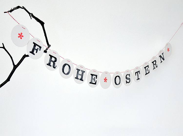 Renna Deluxe FROHE OSTERN Girlande im Angebot