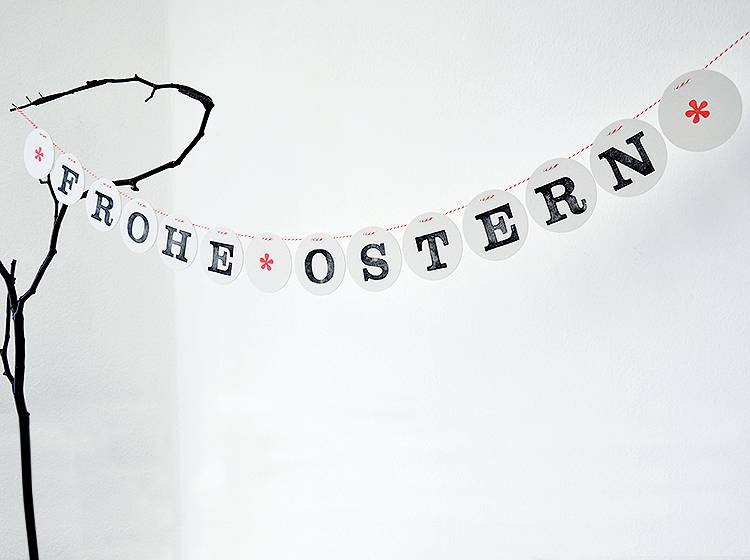 Renna Deluxe FROHE OSTERN Girlande im Angebot