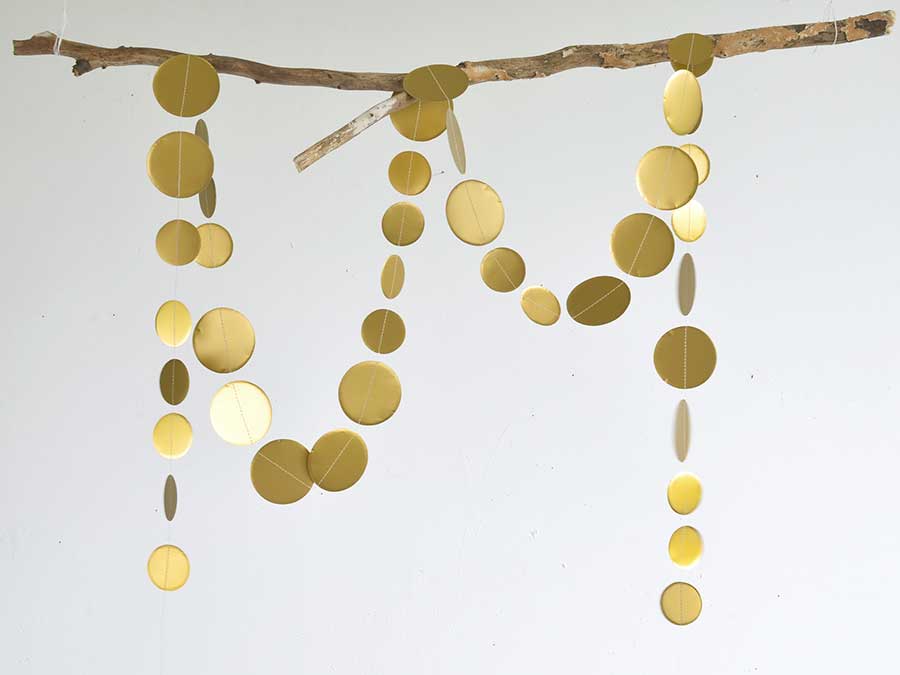 Renna Deluxe Girlande Punkte in Gold Outlet