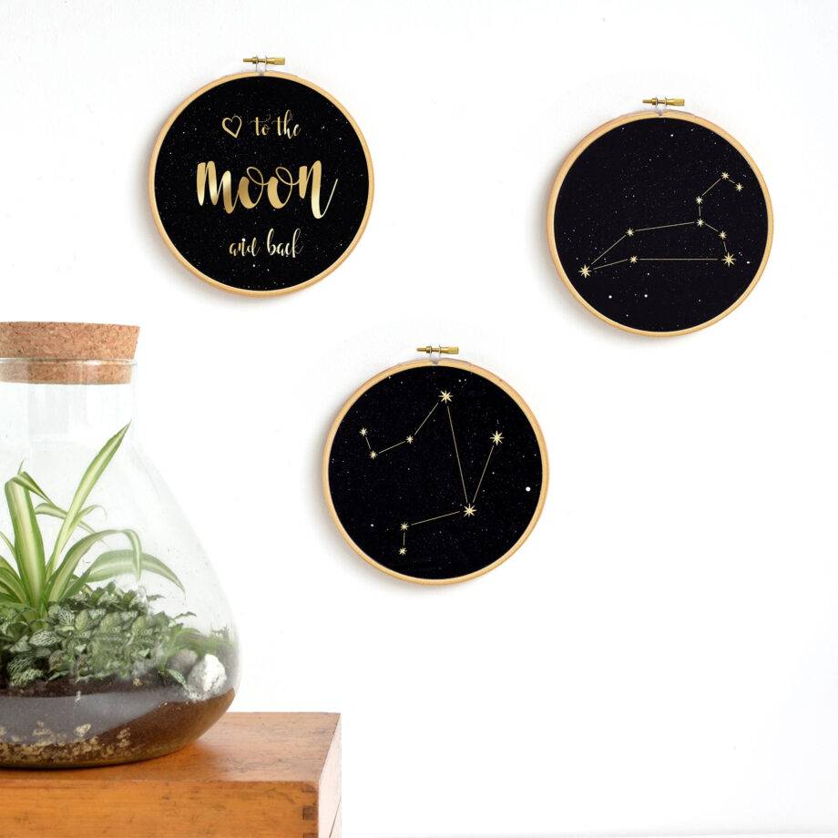 Renna Deluxe I love you to the moon and back! Gold Druck Flash Sale