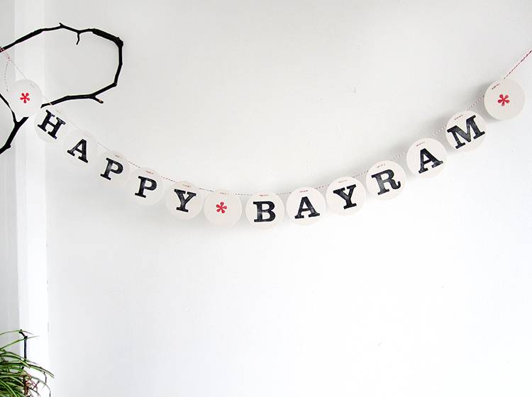 Renna Deluxe Happy BAYRAM Girlande Bestseller