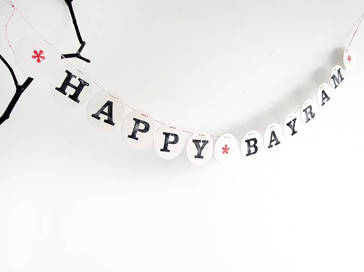 Renna Deluxe Happy BAYRAM Girlande Bestseller