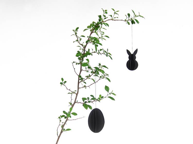 Renna Deluxe Anhänger Osterhase Schwarz Nur für heute