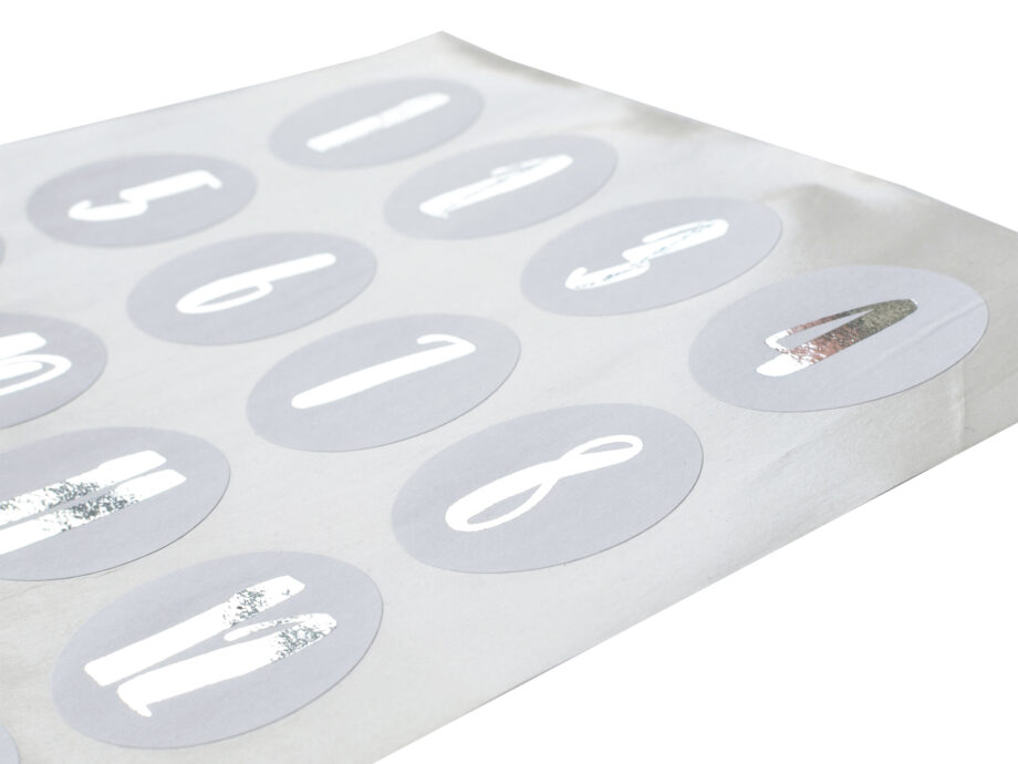 Renna Deluxe Adventskalender SILBER metallic mit weißen Tüten Black Friday Preise
