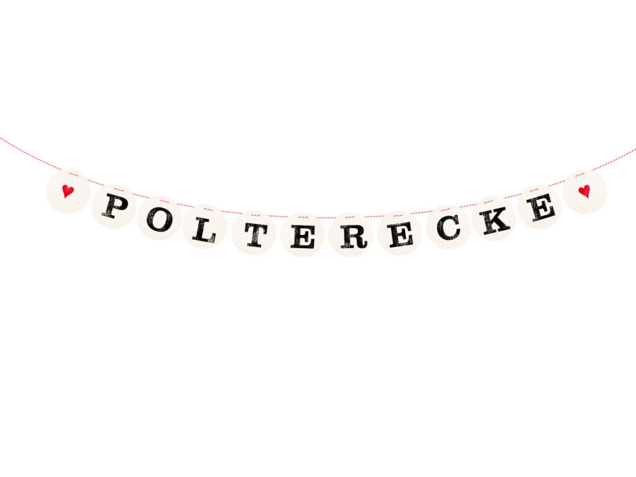Renna Deluxe Polterecke Girlande für den Polterabend 50% Rabatt für begrenzte Zeit