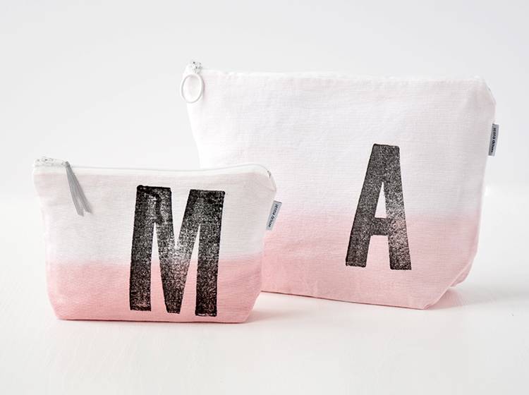 Renna Deluxe Kosmetiktasche ROSA mit Monogramm personalisiert Weihnachtsangebot