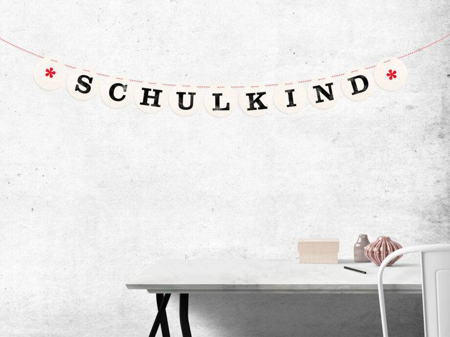 Renna Deluxe SCHULKIND Girlande für die Einschulung Party-Deko Exklusive Angebote