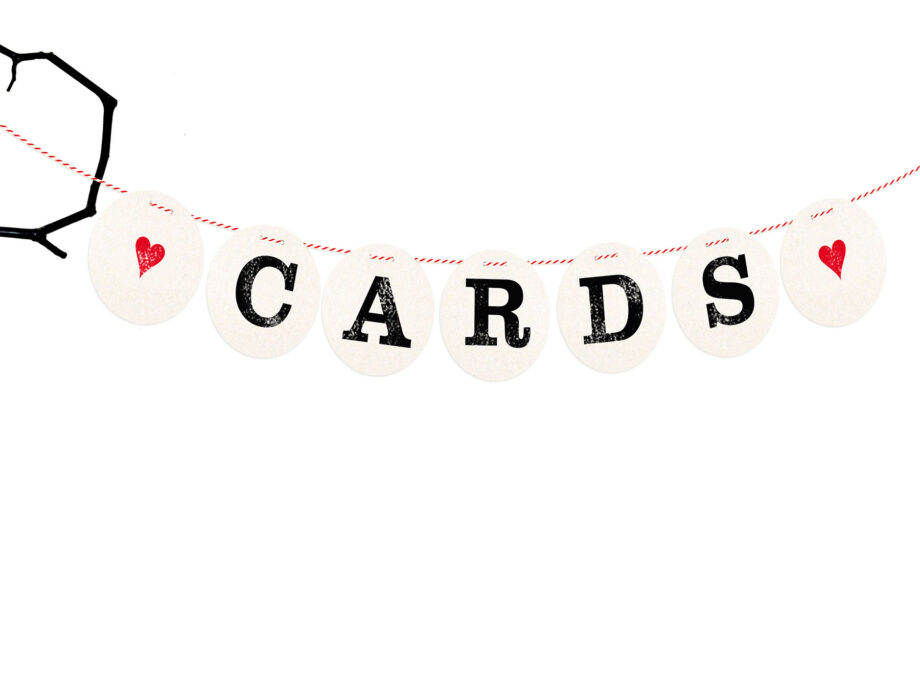 Renna Deluxe CARDS Girlande Hochzeitsgirlande Saisonale Angebote