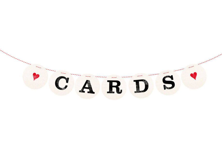 Renna Deluxe CARDS Girlande Hochzeitsgirlande Saisonale Angebote