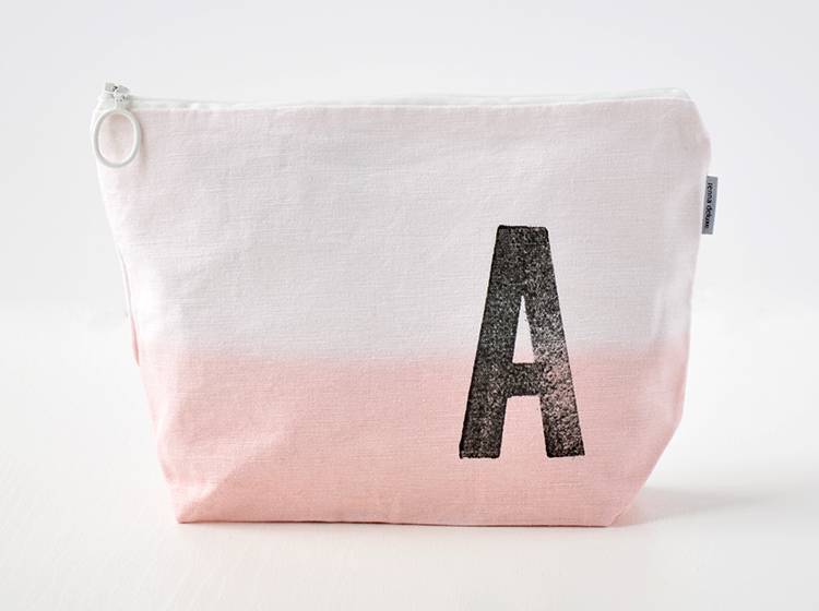 Renna Deluxe Kulturtasche ROSA mit Monogramm personalisiert Neueste Stile