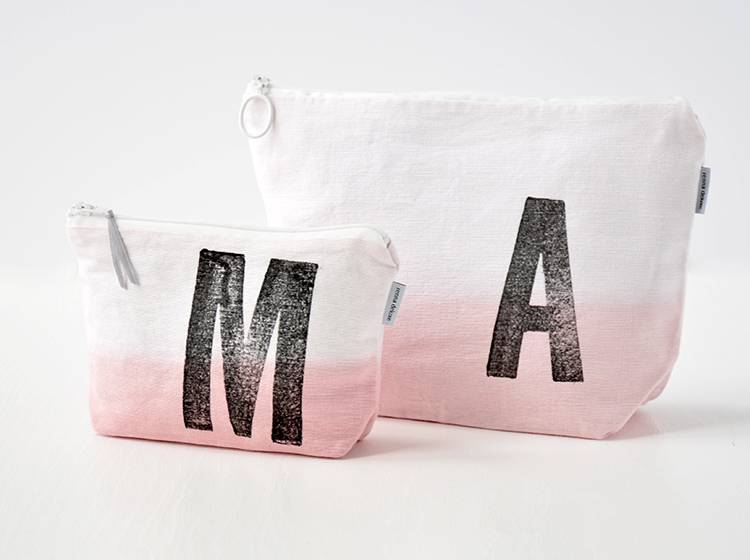 Renna Deluxe Kulturtasche ROSA mit Monogramm personalisiert Neueste Stile