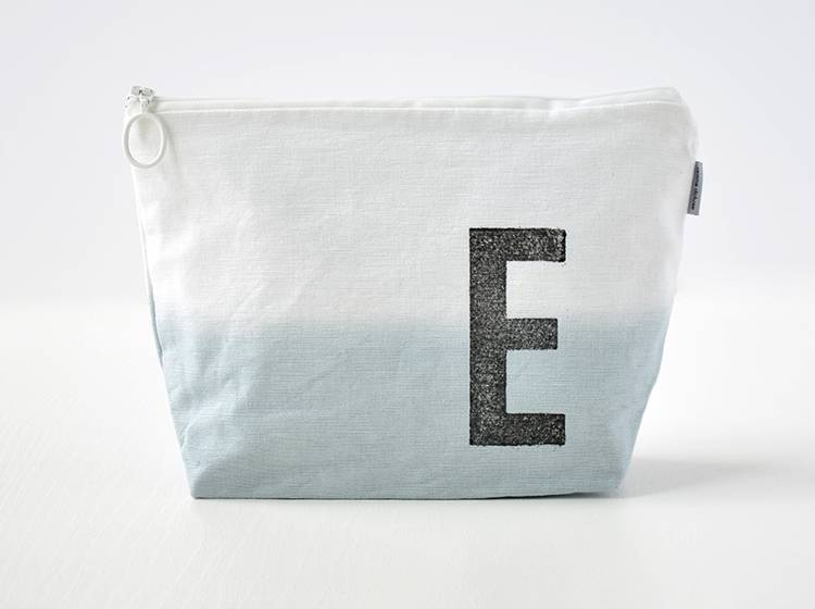 Renna Deluxe Kulturtasche GRAU mit Monogramm personalisiert Letzte 2 Tage