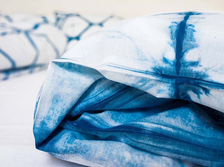 Renna Deluxe Shibori Bettwäsche handgefärbt Letzter Tag