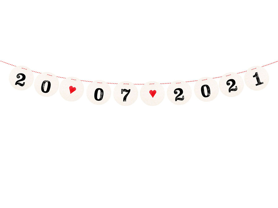 Renna Deluxe SAVE THE DATE Girlande Hochzeitsgirlande Discount Store für neue Produkte