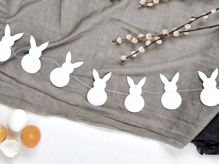 Renna Deluxe Anhänger Osterhase Weiß Kostenloser Versand international