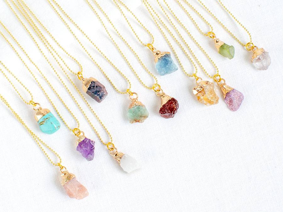Renna Deluxe GEBURTSSTEIN Februar Kette Gold Sonderangebot