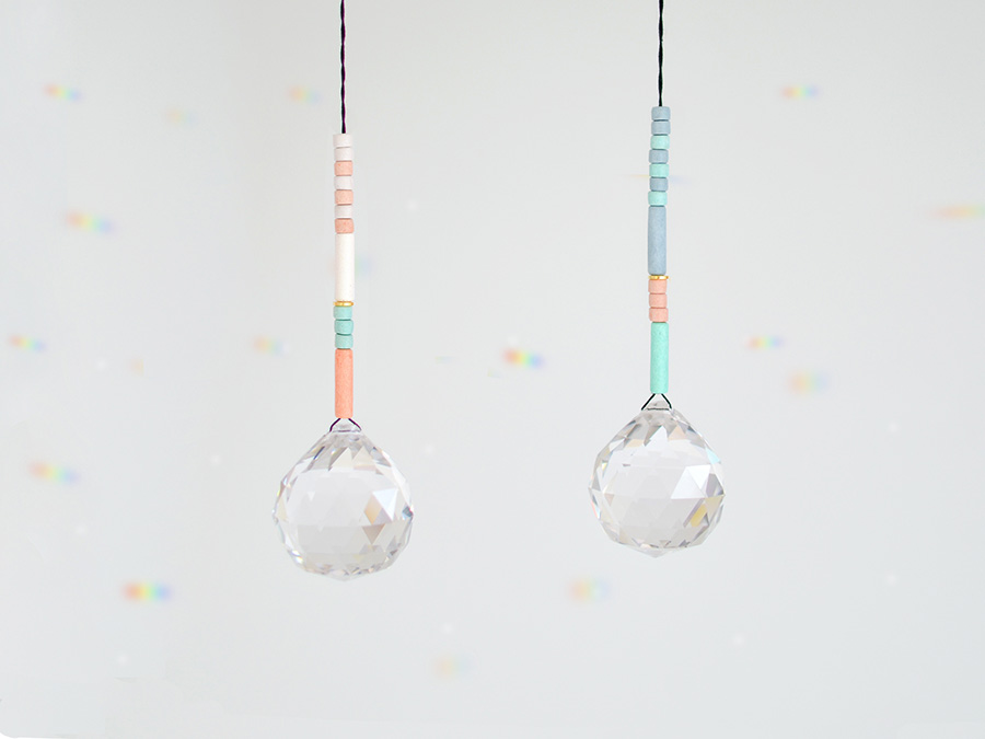 Renna Deluxe SUNCATCHER Rosa Grau Korall Exklusive Angebote