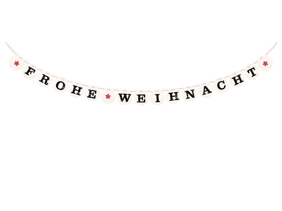 Renna Deluxe FROHE WEIHNACHT Girlande Saisonale Angebote