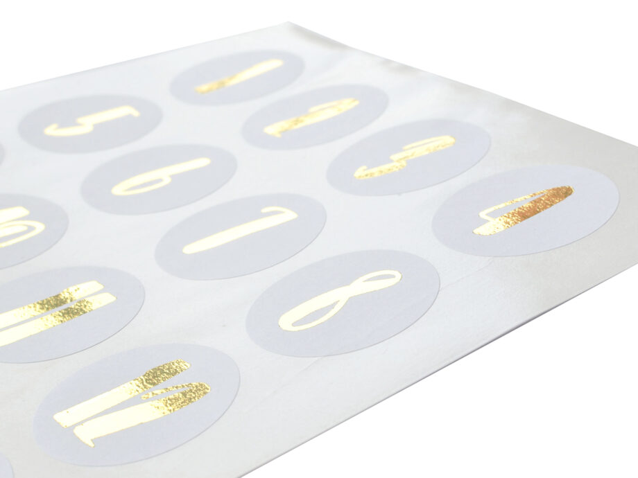 Renna Deluxe Adventskalender Gold metallic mit weißen Papiertüten Tägliche Deals