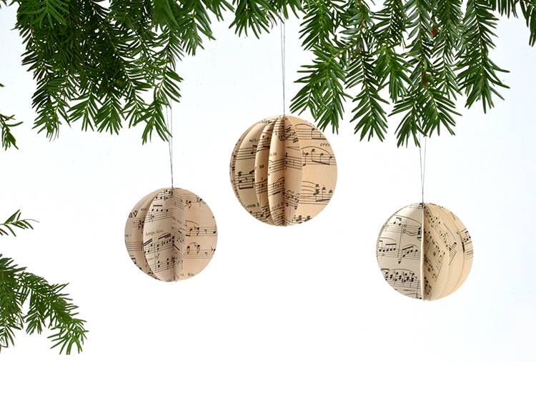 Renna Deluxe Frohe Weihnachten Karte mit Notenkugel Letzter Tag