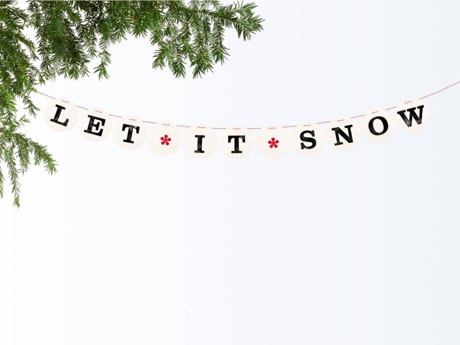 Renna Deluxe LET IT SNOW Girlande Zeitbegrenzte Promotion