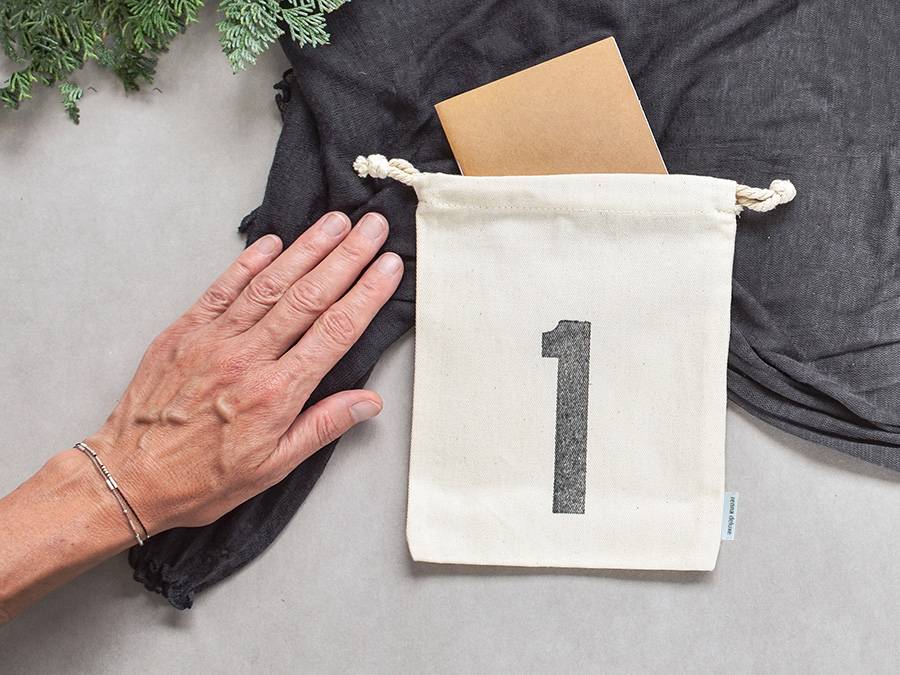 Renna Deluxe Nachhaltiger Adventskalender aus Bio-Baumwolle Nur für heute