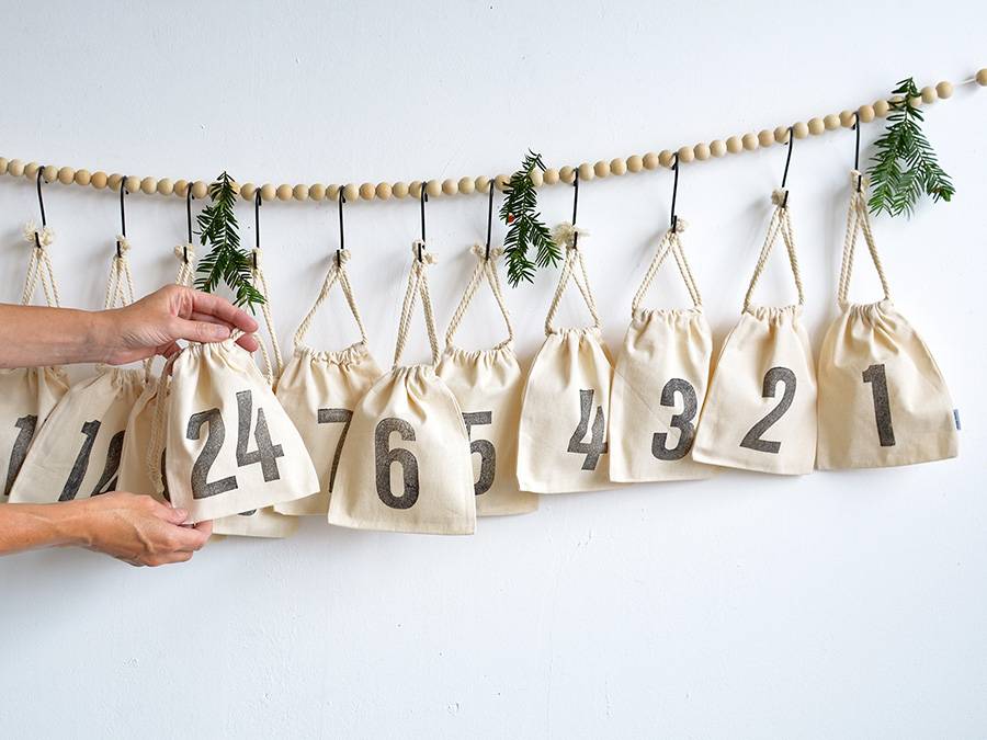 Renna Deluxe Nachhaltiger Adventskalender aus Bio-Baumwolle Nur für heute
