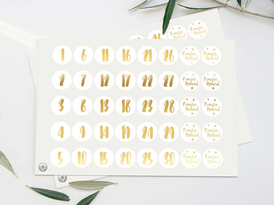 Renna Deluxe RAMADAN Kalender Gold mit schwarzen Tüten Fabrikladen