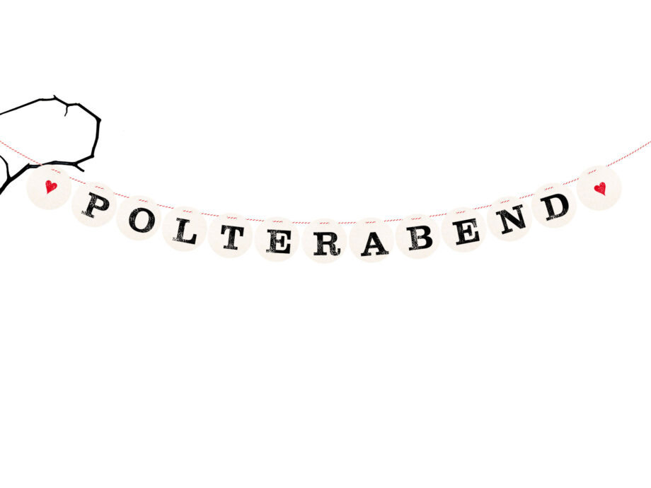Renna Deluxe Polterabend Girlande für die Hochzeit Black Friday Preise